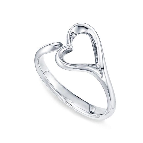 Tiffany and Co Elsa Perretti Open Heart ring - sterling silver - make an offer! - Picture 2 of 6